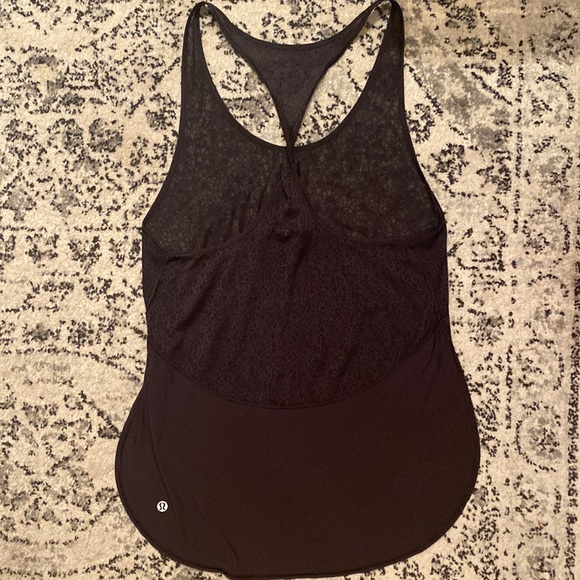 NWOT 🍋Lululemon Train and Twist open sided tank, black - Picture 7 of 7